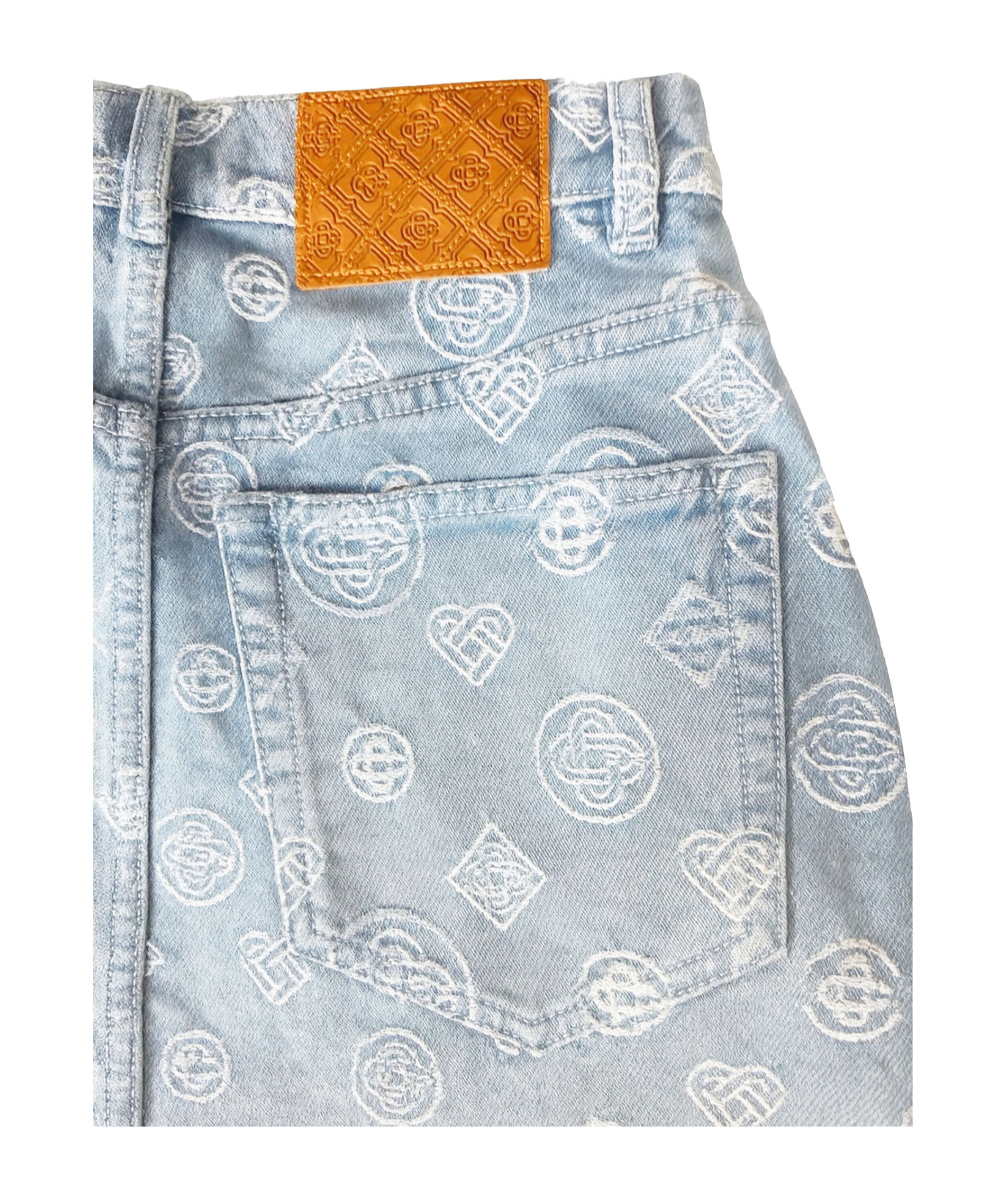 Casablanca Belt Loop Shorts In Gray