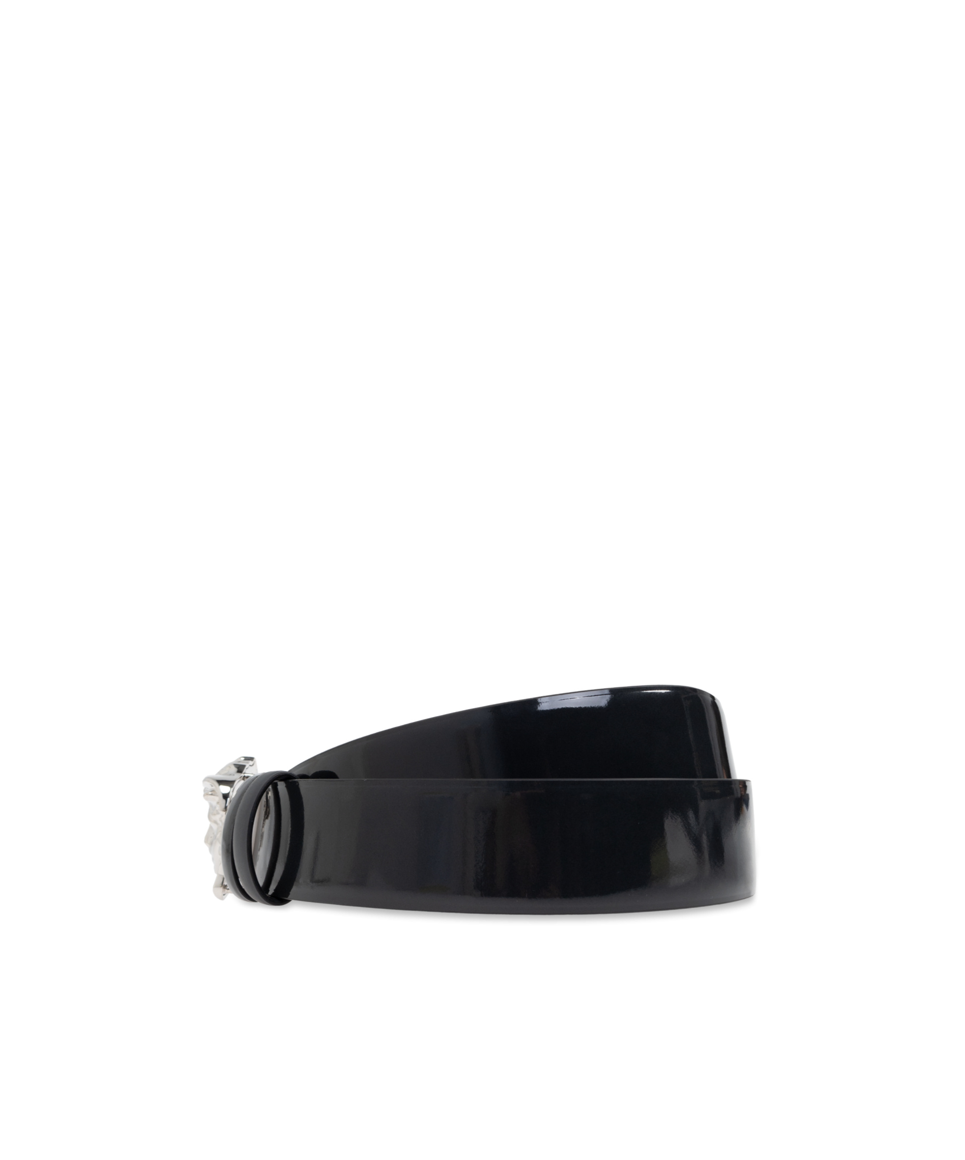 Versace Perforated Belt In Black