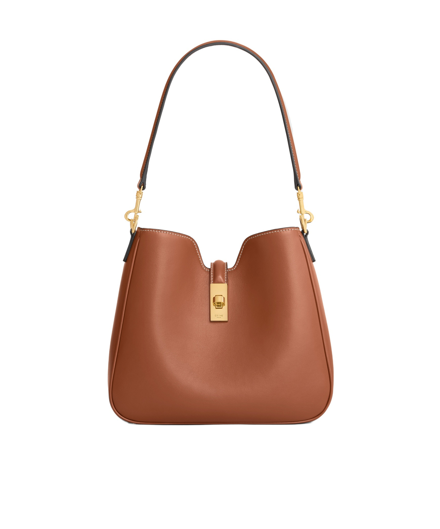 Celine Camille 16 Medium Soft Bag In Smooth Calfskin In Brown