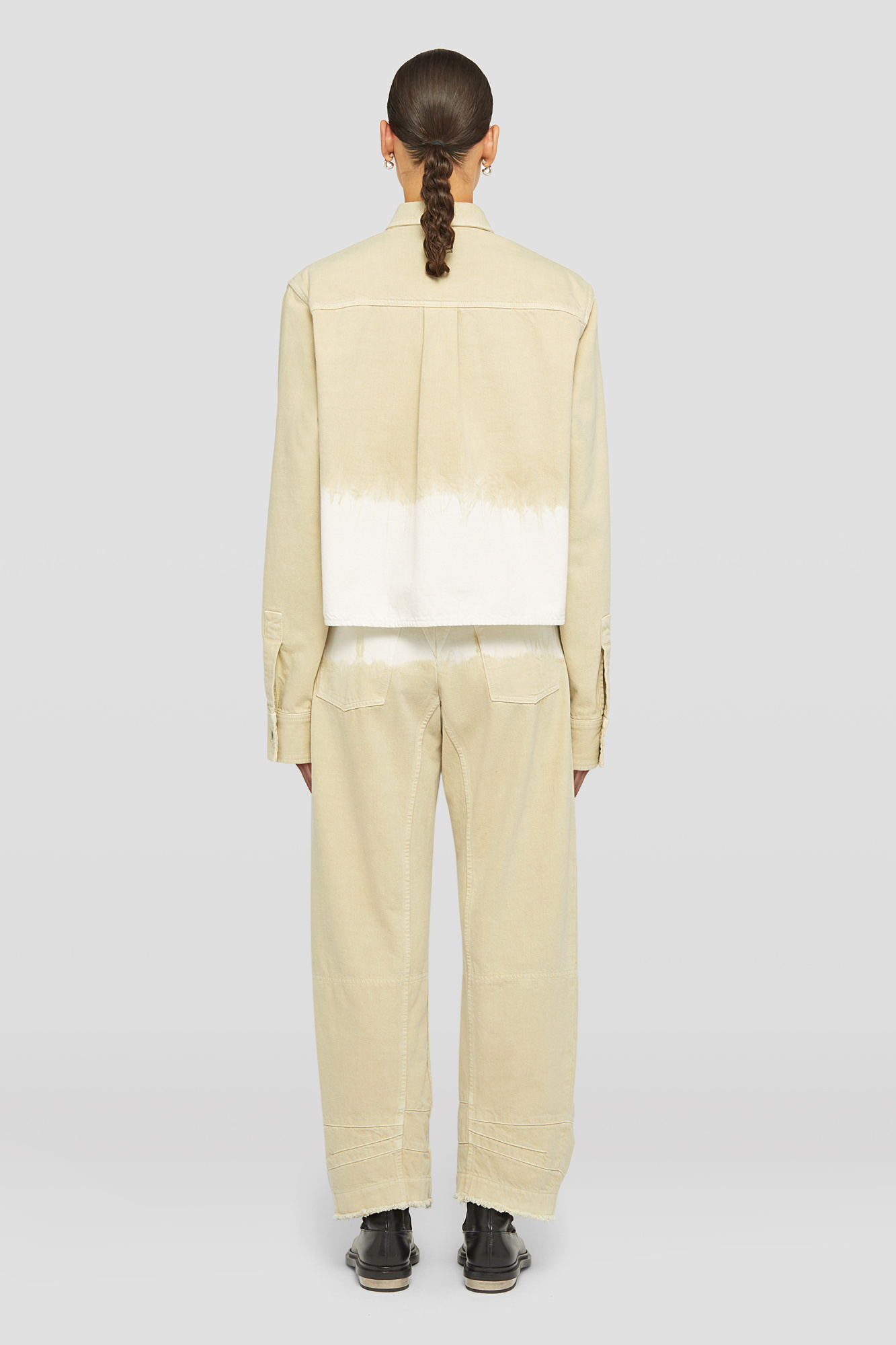 Jil Sander 69 Aw 20 Treated Trousers Almond In Nude