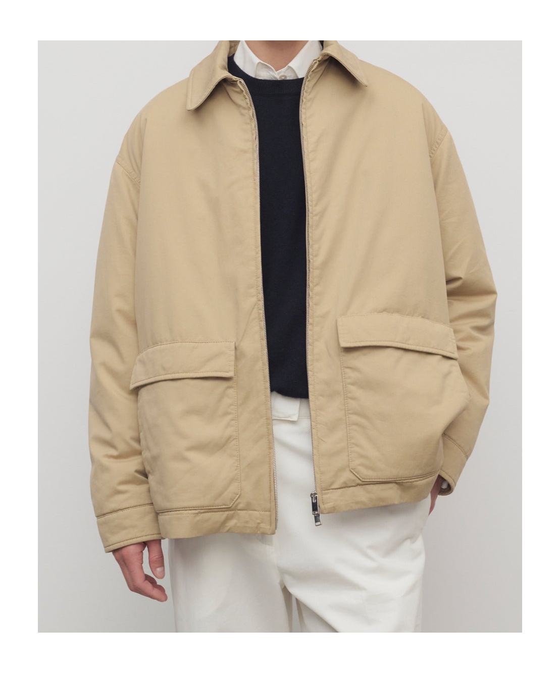 The Row Aurelius Jacket In Cotton And Cashmere In Brown