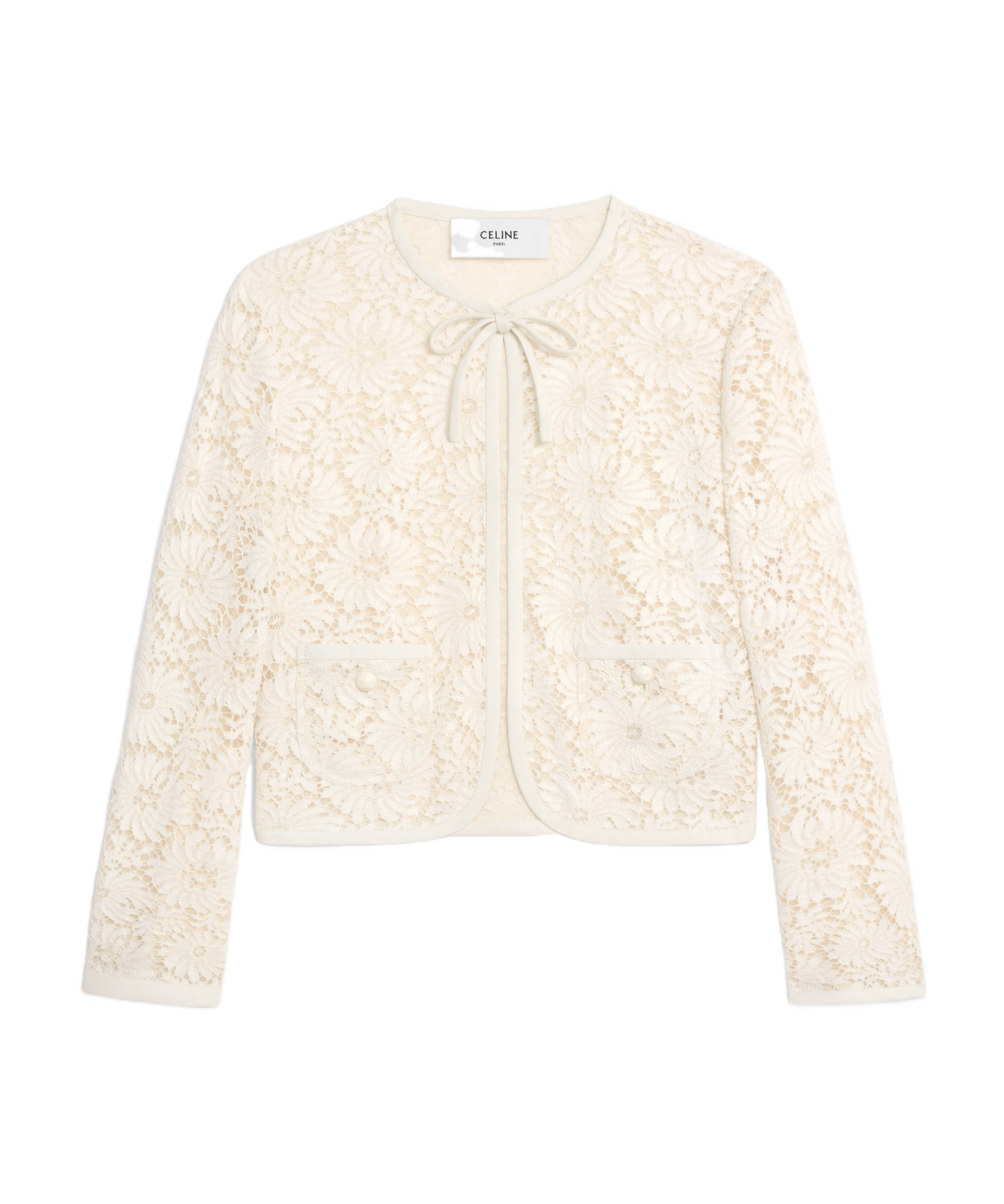 Celine Lace Jacket In White