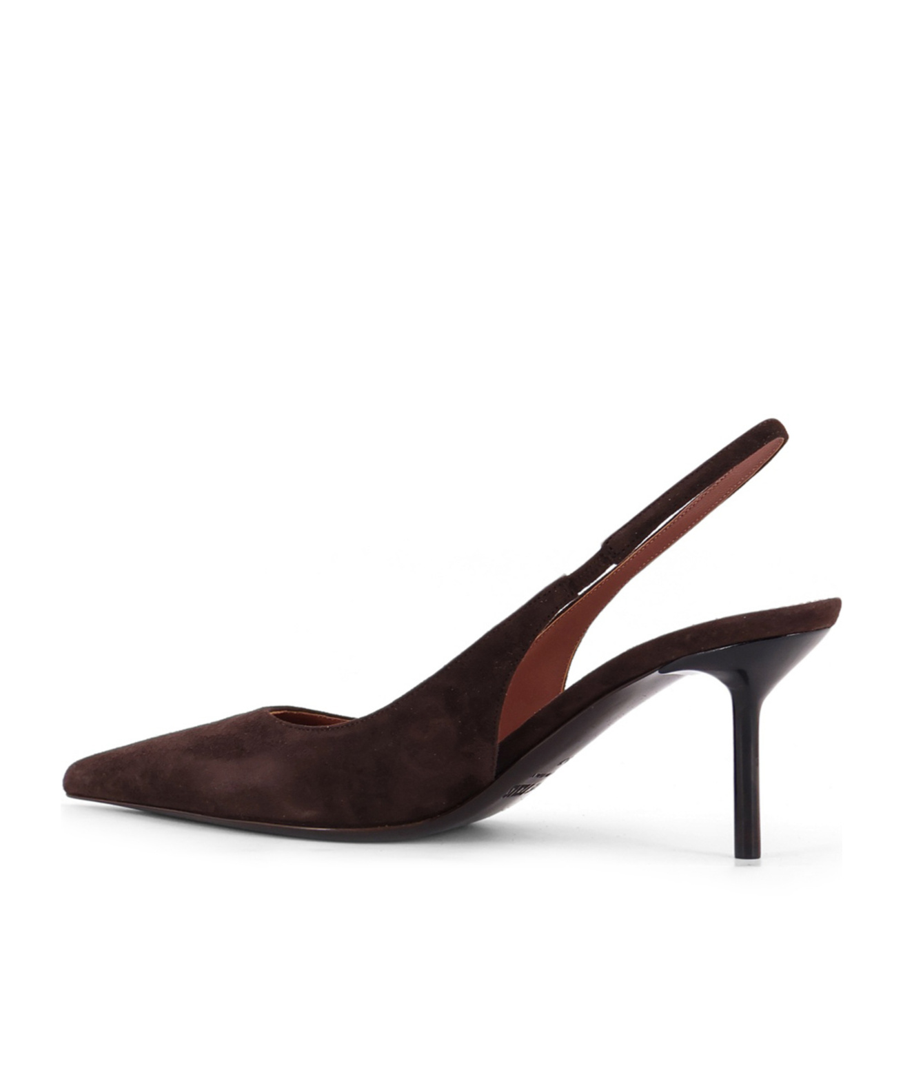 Paris Texas 75mm Slingback Pointed-toe Sandals In Black