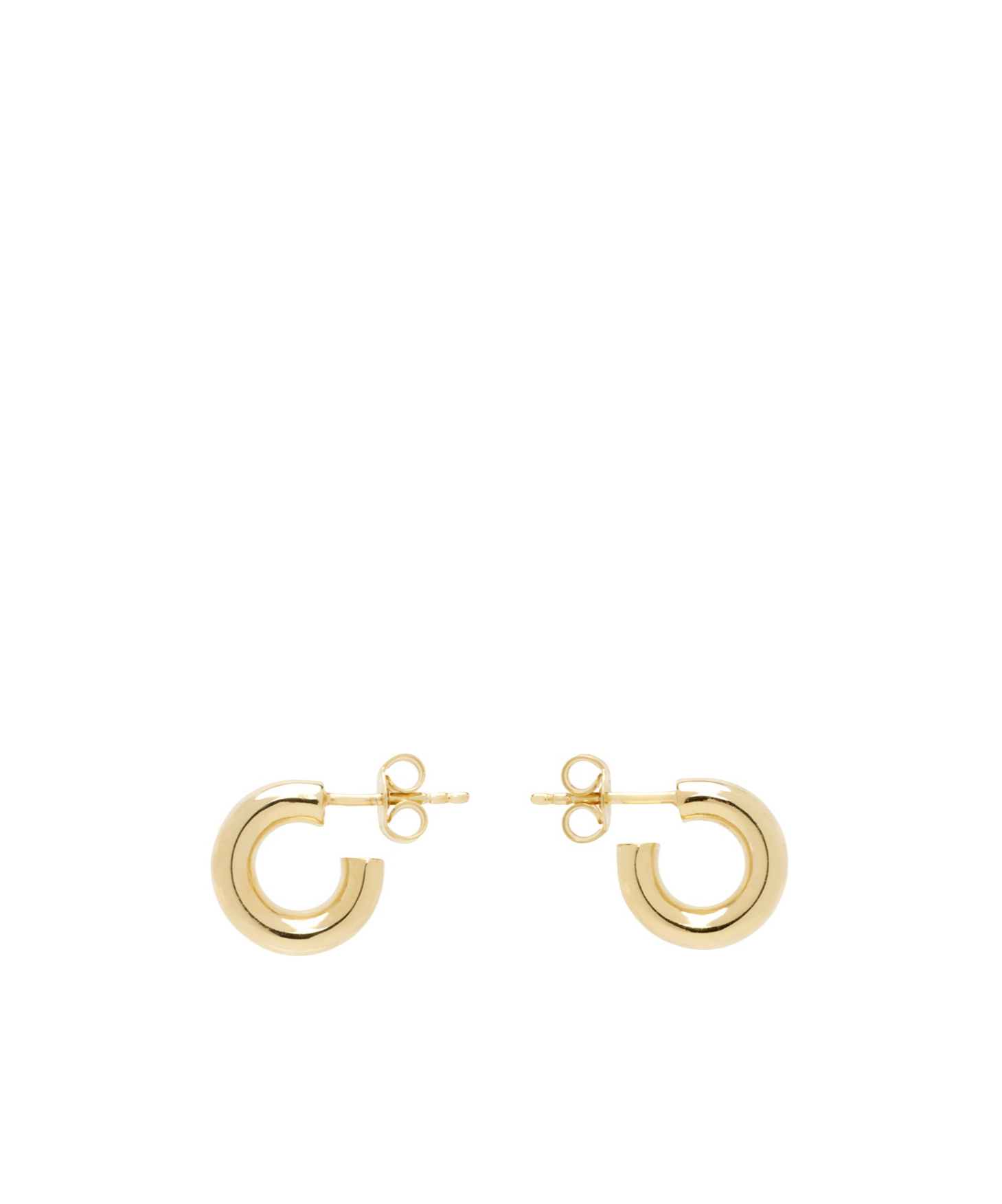 Lemaire Open Loop Earrings In Yellow