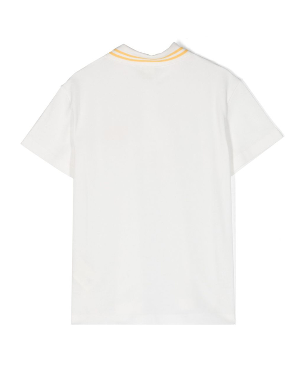 Fendi Logo-embroidered Cotton Polo Shirt In White