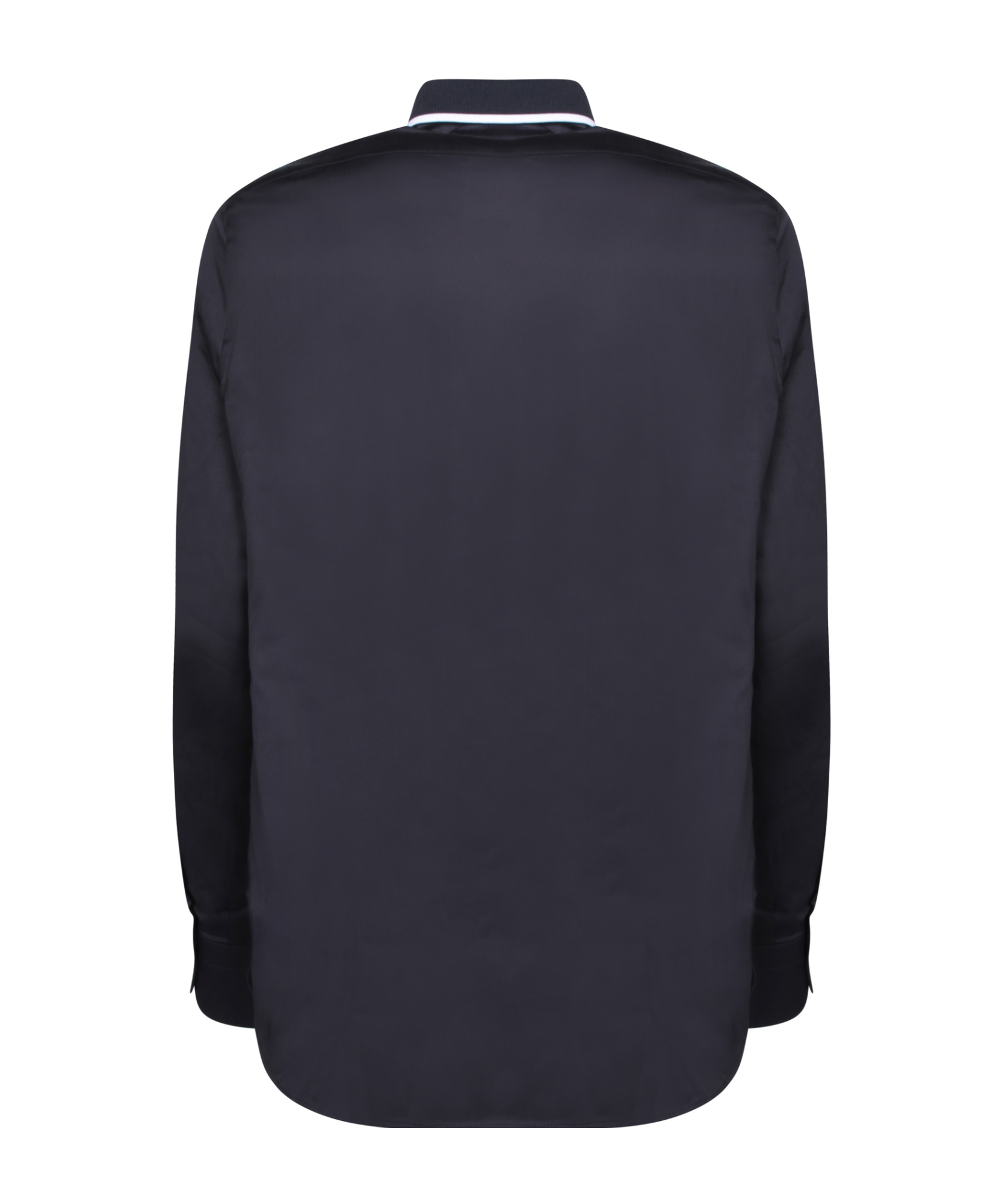 Emporio Armani Blue Logo Polo Shirt In Black