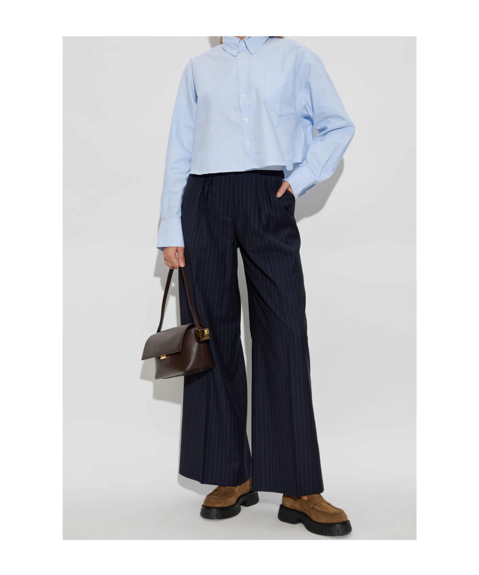 Officine Generale Striped Pattern Casual Pants In Multi