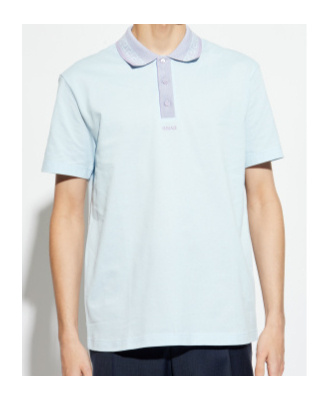 VERSACE VERSACE GRECA-COLLAR SHORT-SLEEVED POLO SHIRT
