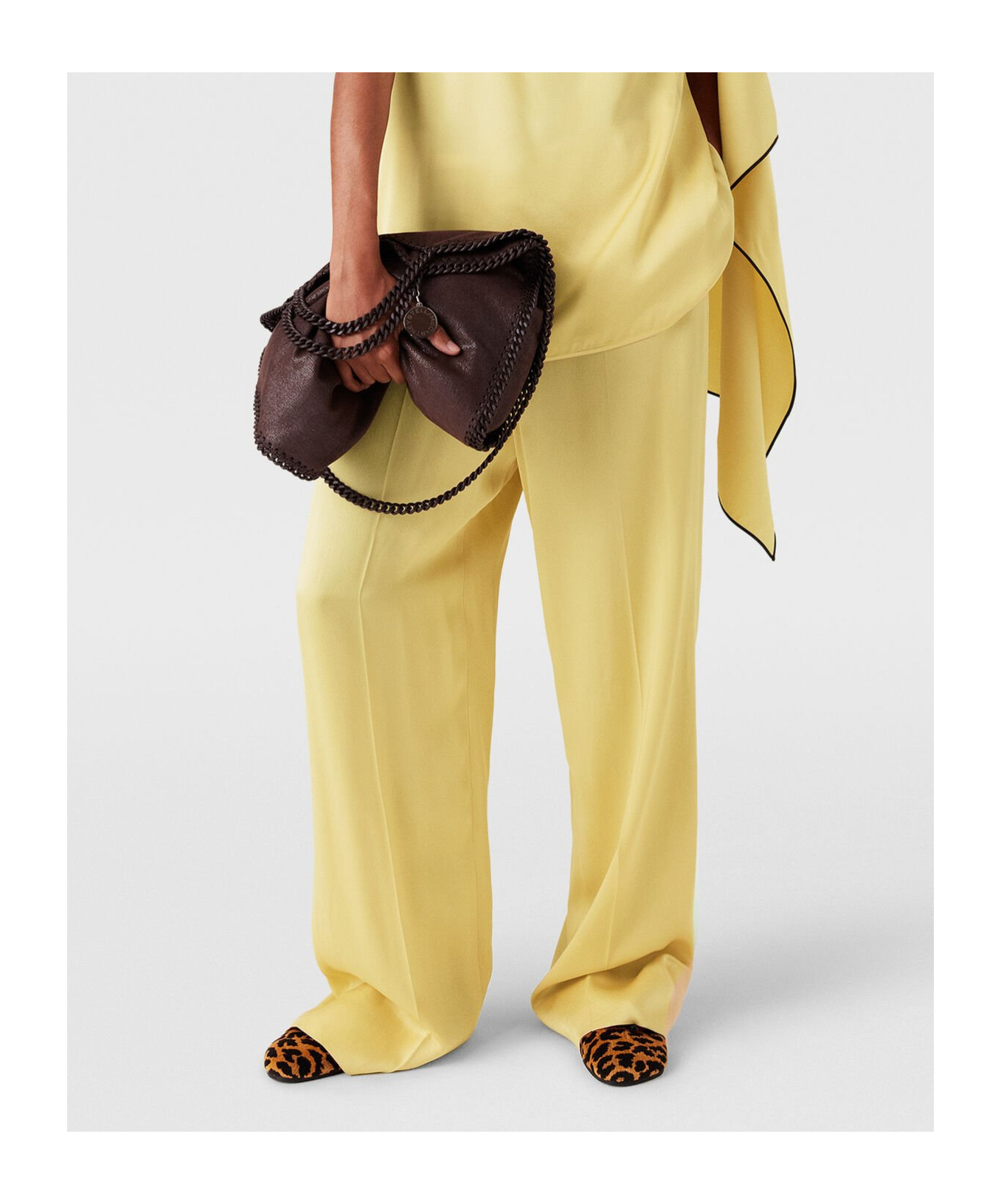 STELLA MCCARTNEY STELLA MCCARTNEY SATIN WIDE-LEG PANTS