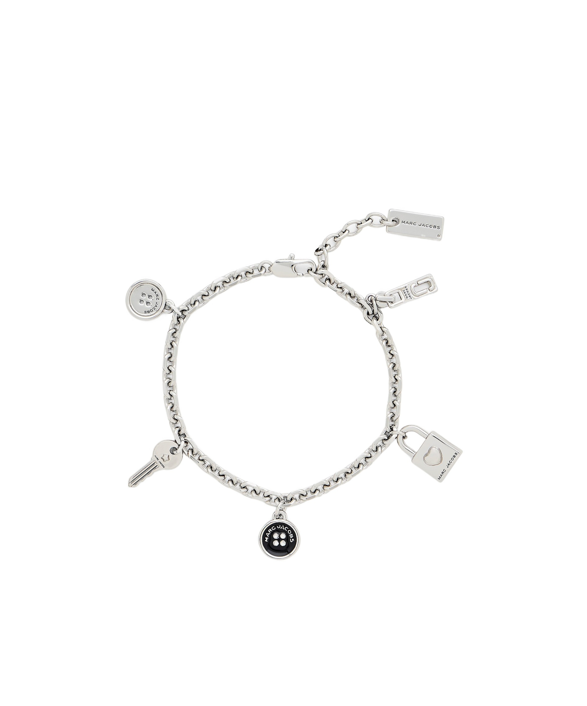 Marc Jacobs The Button Charm Bracelet In White