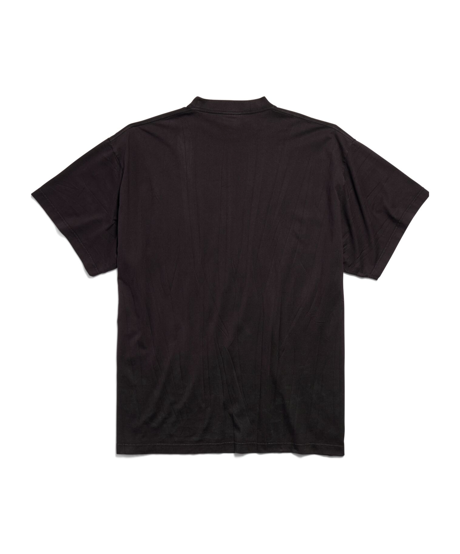 Shop Balenciaga Metal Bb Stencil Cotton T-shirt In Black