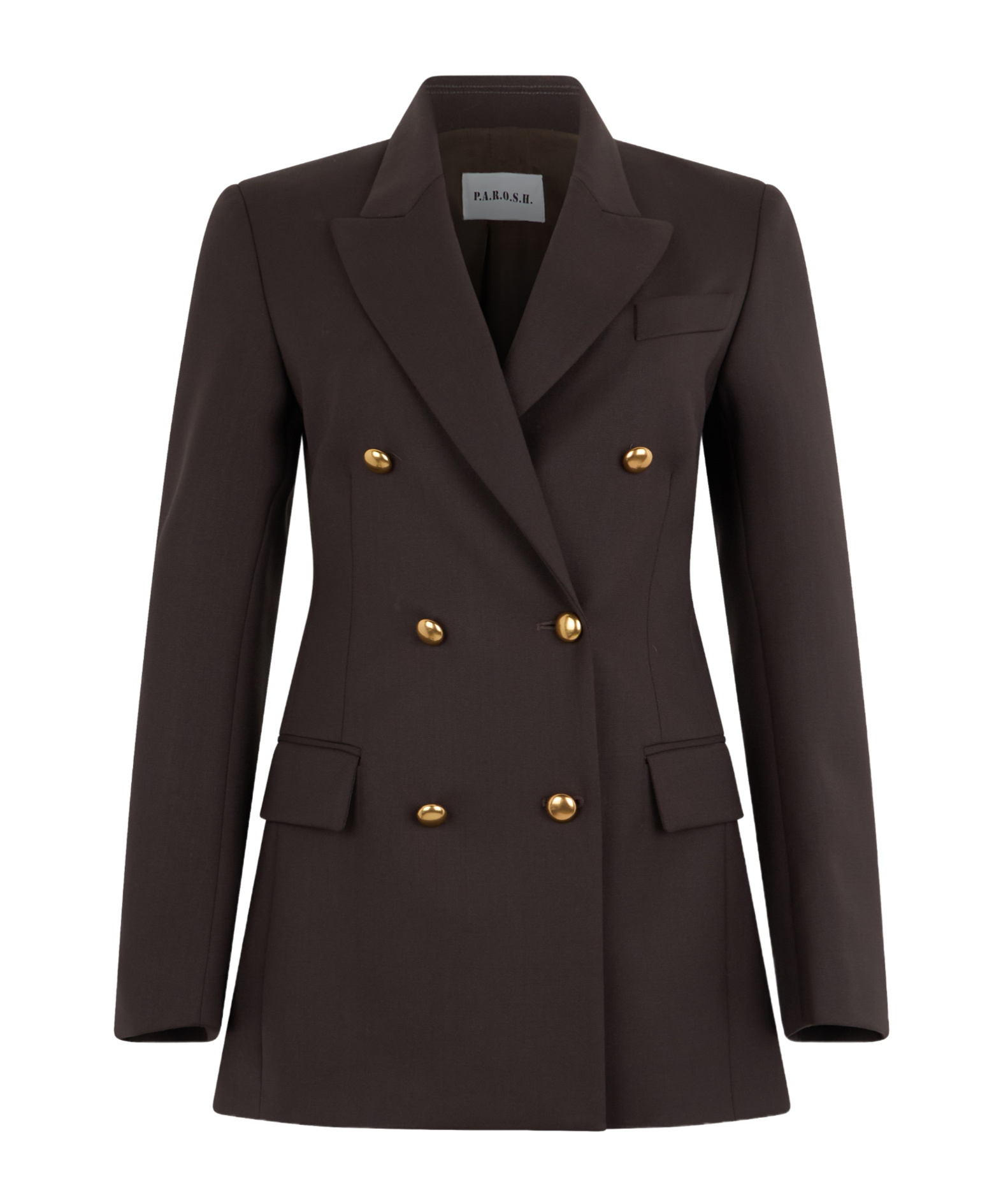 P.a.r.o.s.h Double-breasted Suit Jacket In Black