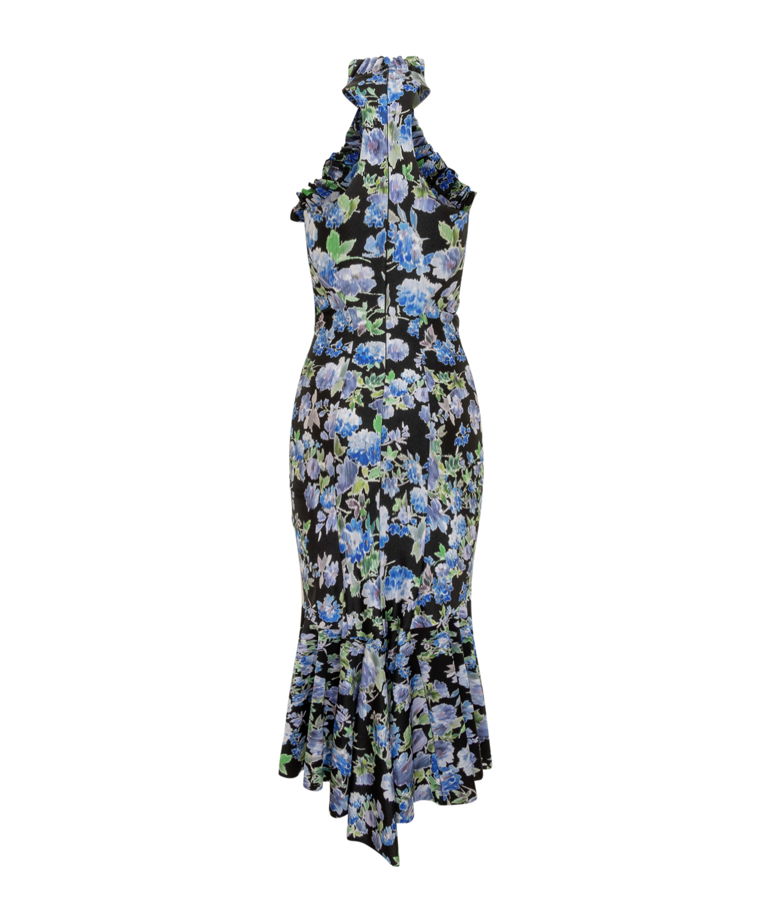 Shop Philosophy Di Lorenzo Serafini Floral-printed Racerback Maxi Dress In Gray