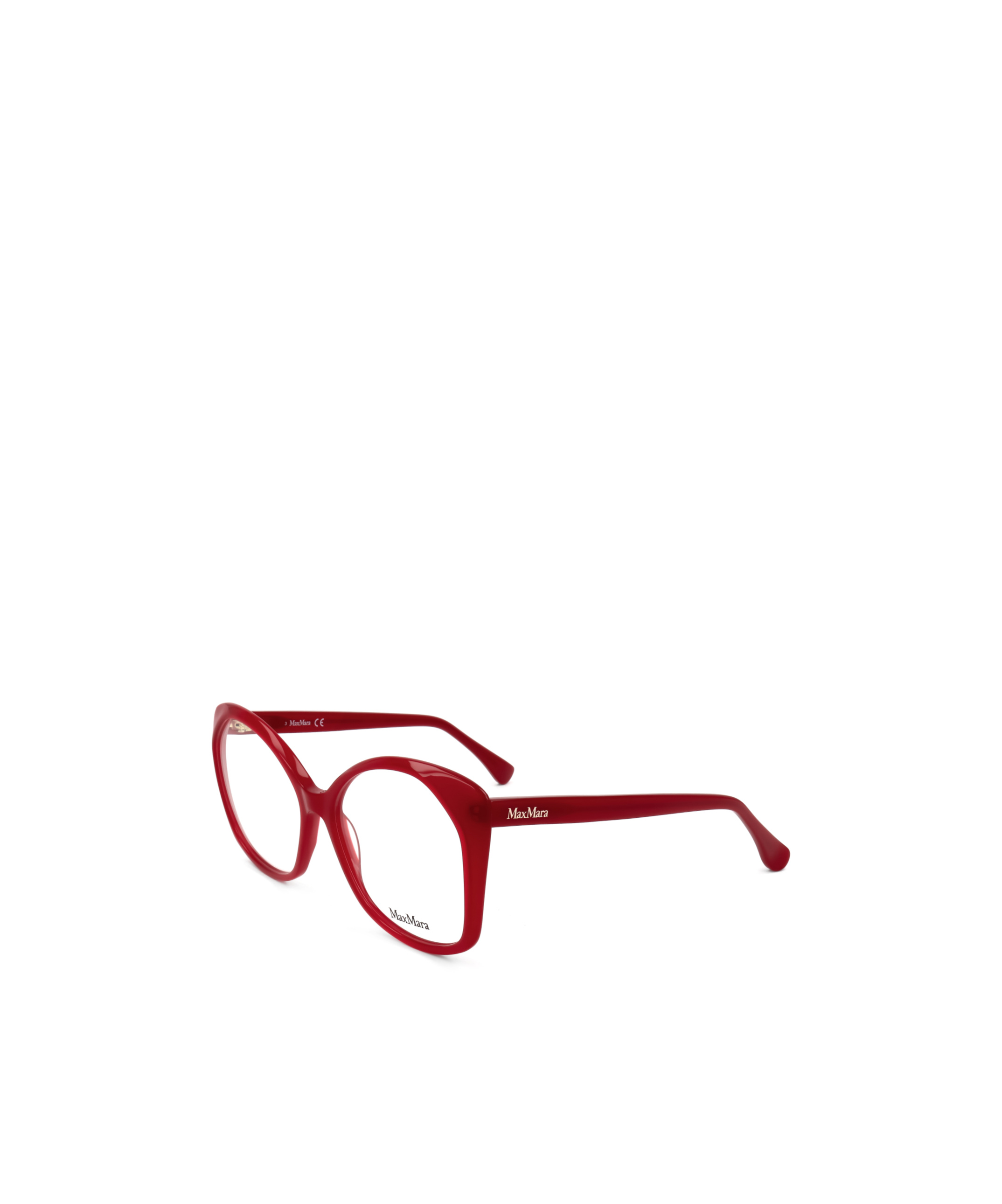 Max Mara Logo Flat Mirror In Red