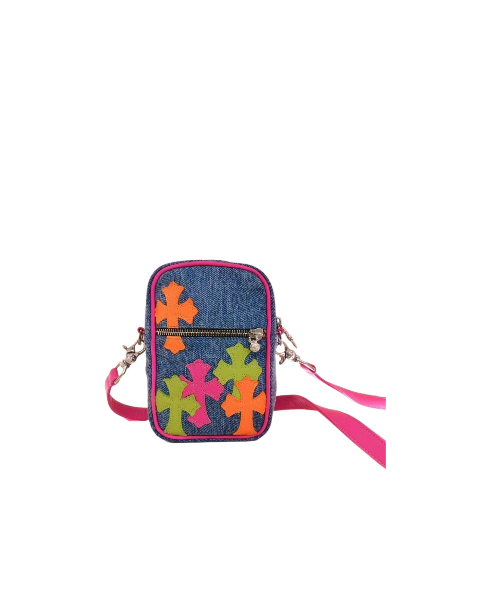 Chrome Hearts Zipper Shoulder Bag In Multi