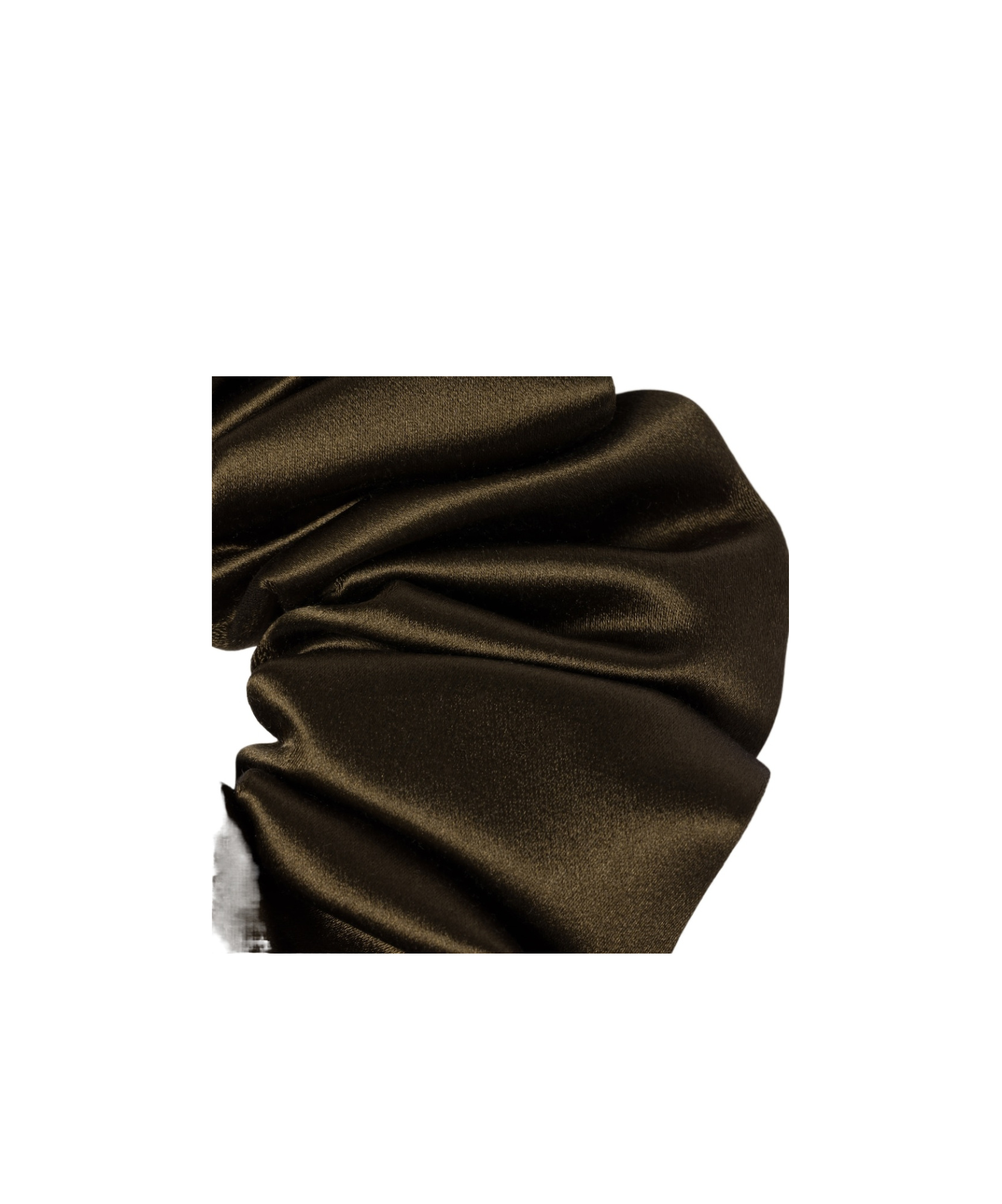 Miu Miu Satin Scrunchie In Black