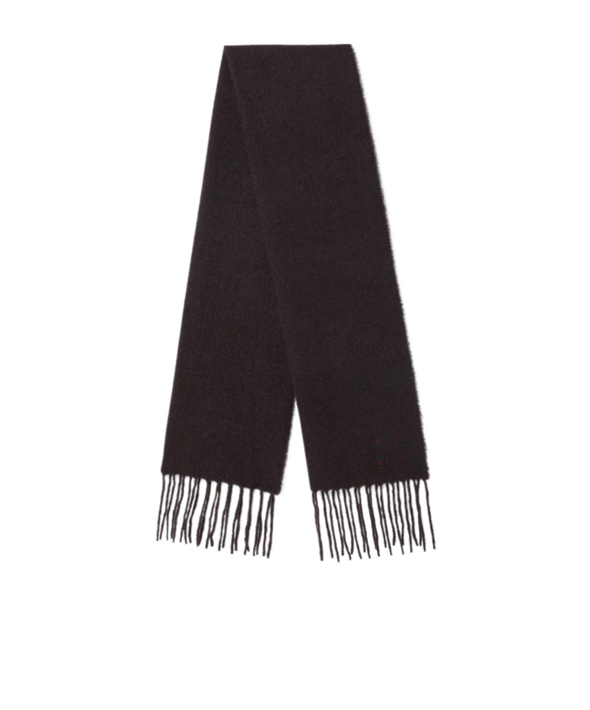 Destin Surl Fringed Scarf In Black