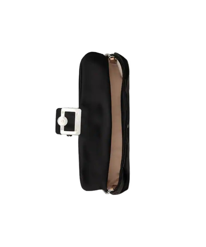 Roger Vivier Effrolessons Embellished Foldover Top Clutch Bag In Black