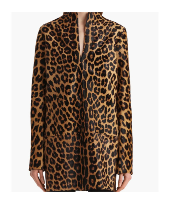 Khaite Leopard-print Mini Dress In Animal Print