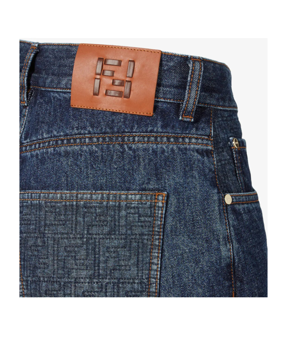 Fendi Denim Shorts In Blue