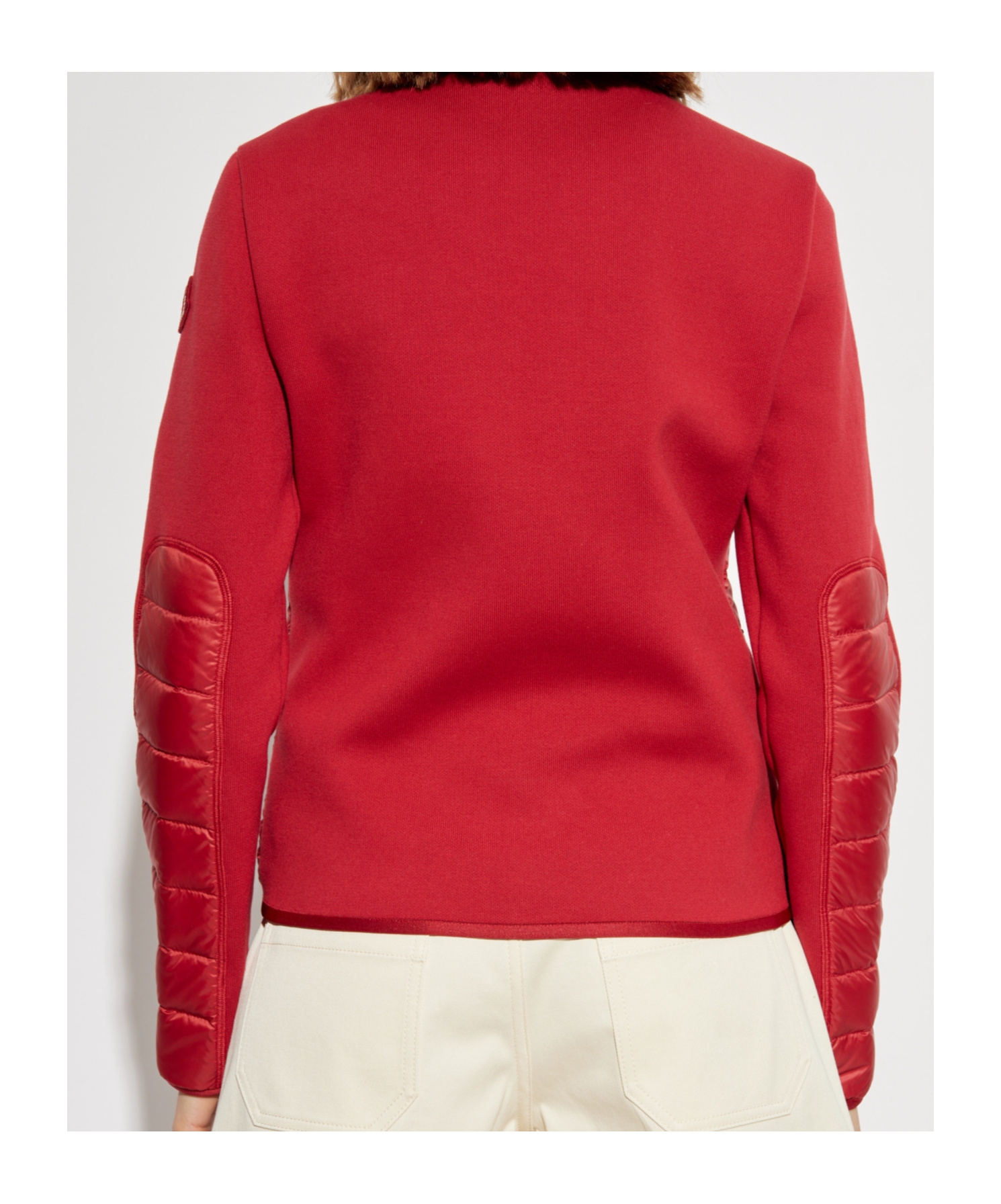 Moncler Long-sleeved Cardigan In Red