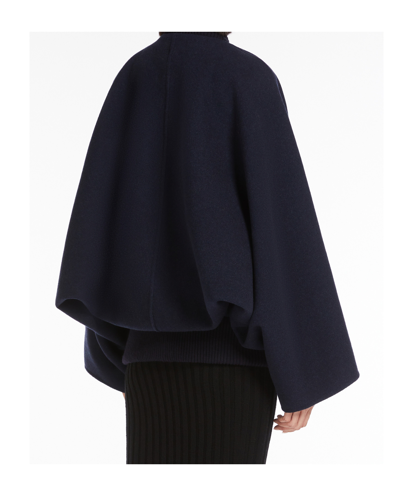 Max Mara Zenone Cashmere Oversized Bomber Jacket In Black