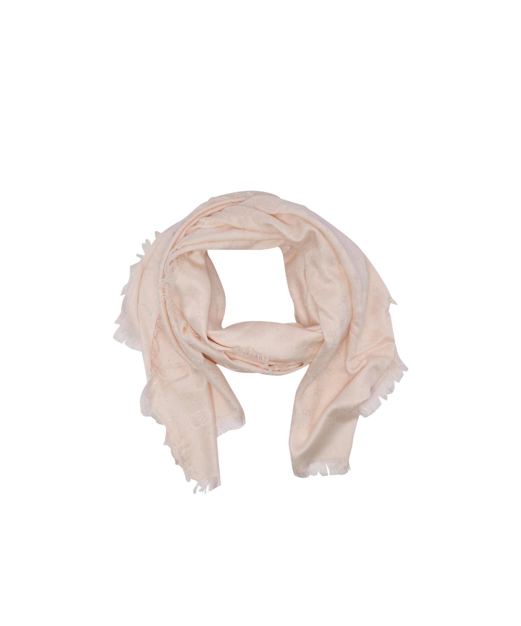 Liu •jo Letter Pattern Scarf In Pink