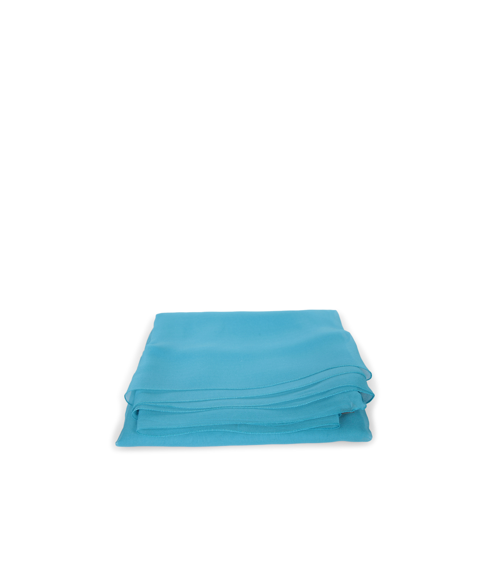 Alberta Ferretti Turquoise Silk Scarf
