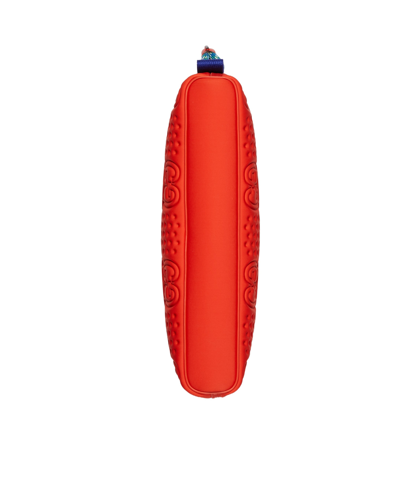 Gucci Gg Scuba Logo-debossed Clutch Bag In Orange