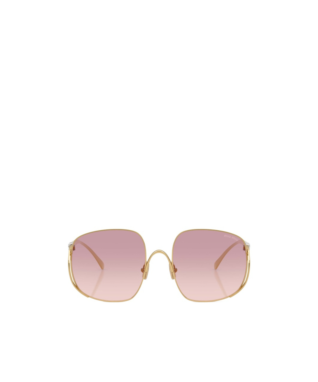 Miu Miu Mu A57s 57mm Gradient Square Sunglasses In Gold