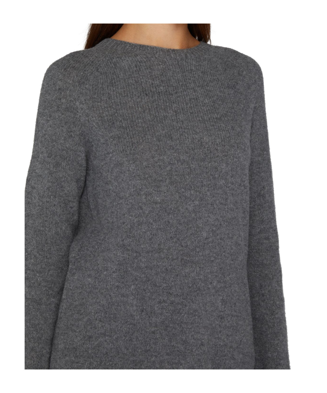 Max Mara Round Neck Sweater In Grey
