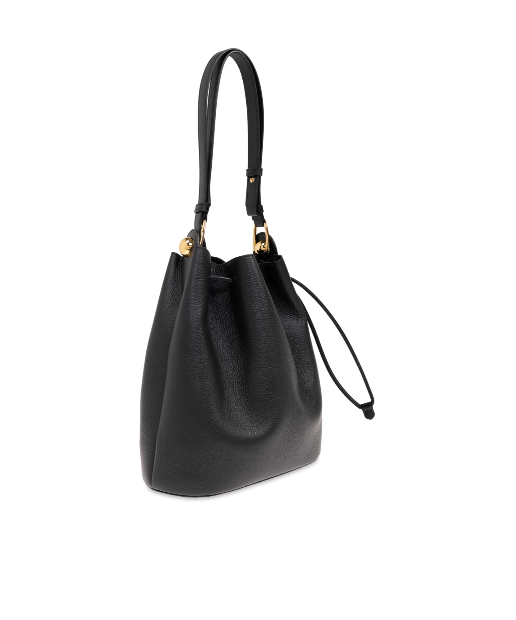 Furla Sfera Small Bucket Bag And Shoulder Bag In Black