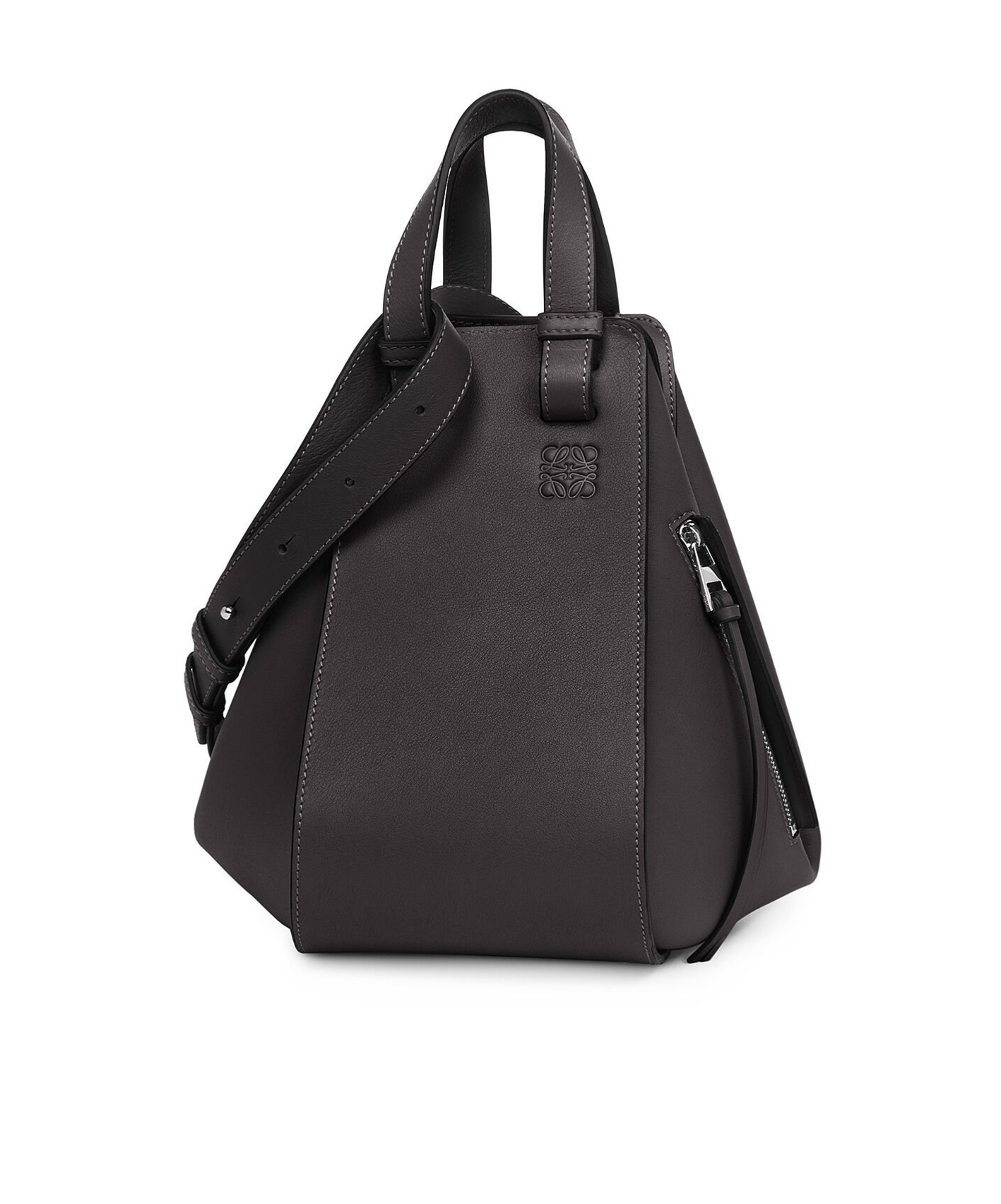 Loewe Small Cubi Anagram Jacquard Canvas And Leather Shoulder Bag In Black