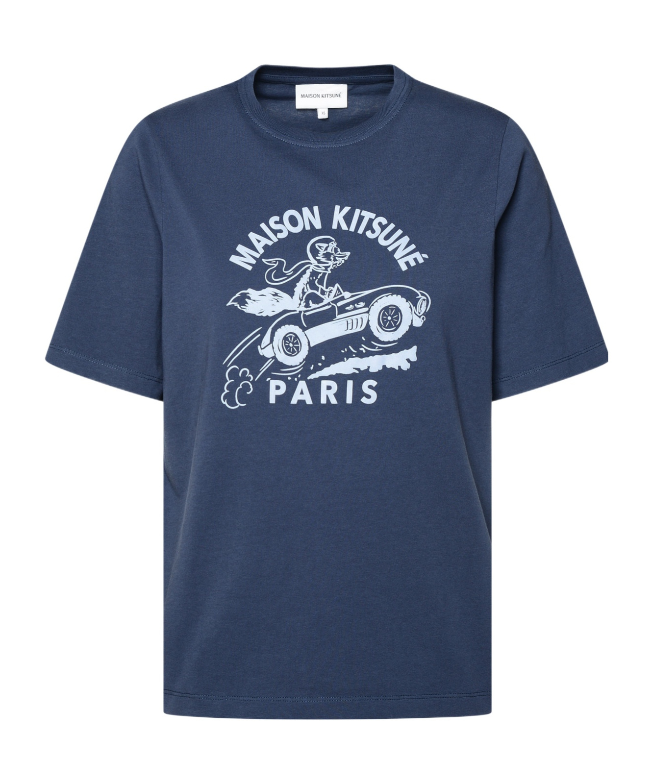 MAISON KITSUNÉ RACING FOX COTTON T-SHIRT