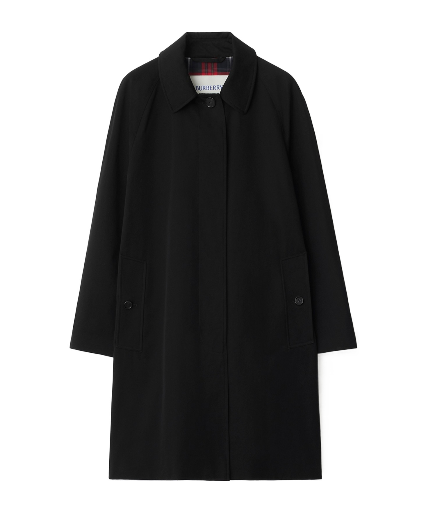 Burberry Mid-length Lightweight Coat In Black