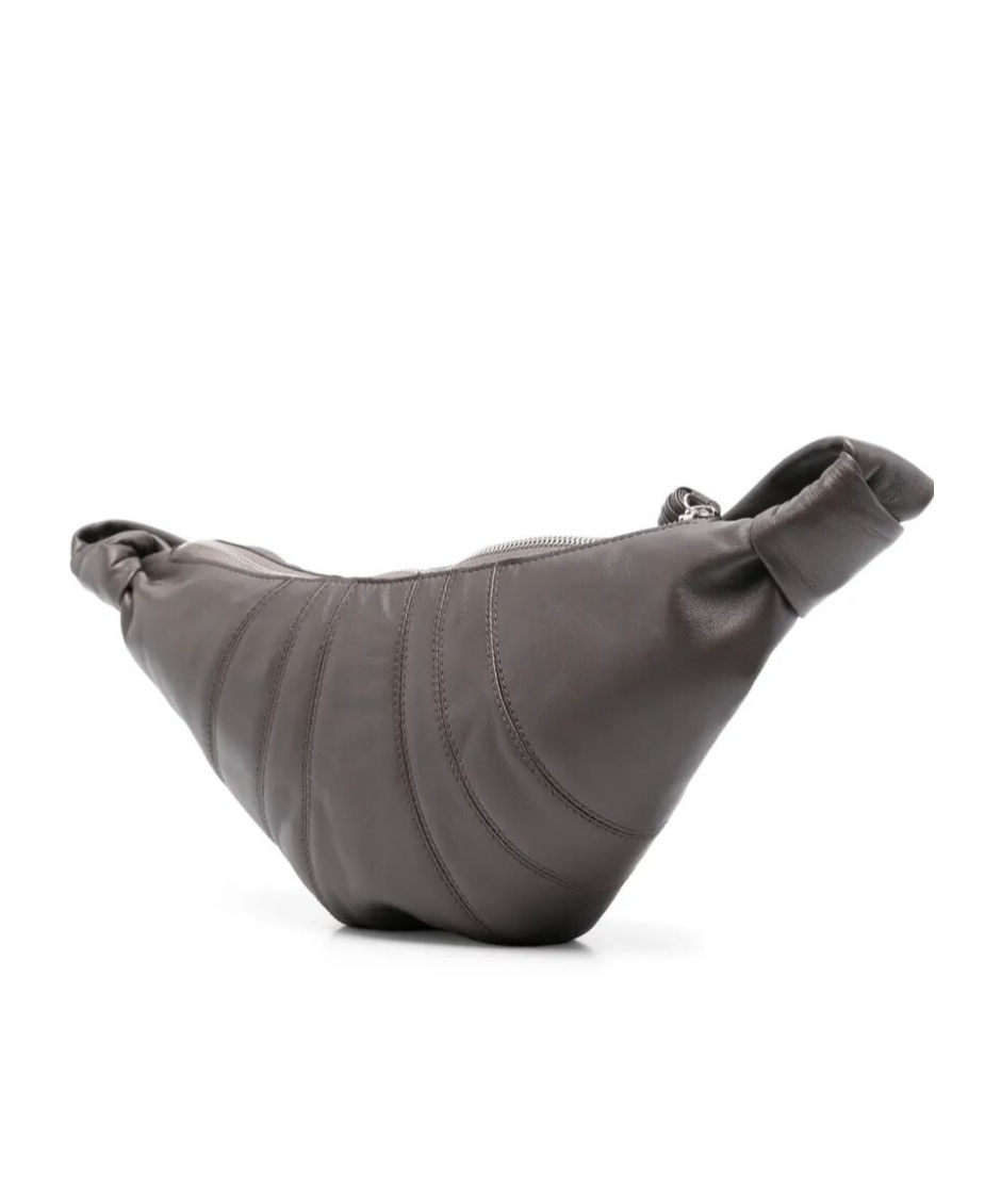 Lemaire Small Horn Shoulder Bag In Black