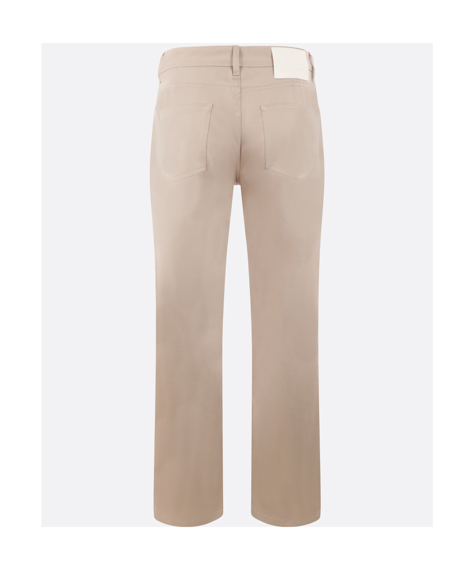AMI ALEXANDRE MATTIUSSI AMI LOGO PATCH STRAIGHT LEG TROUSERS