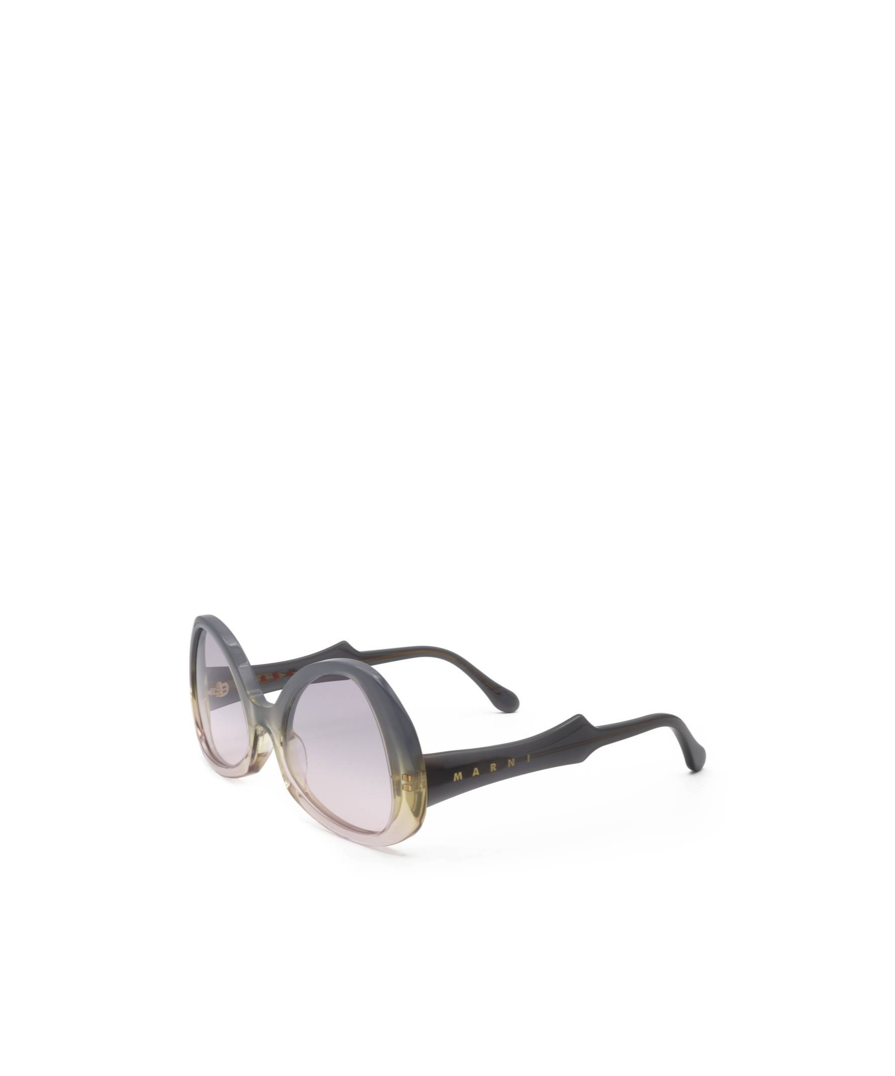 Marni Geometric Frame Sunglasses In Green