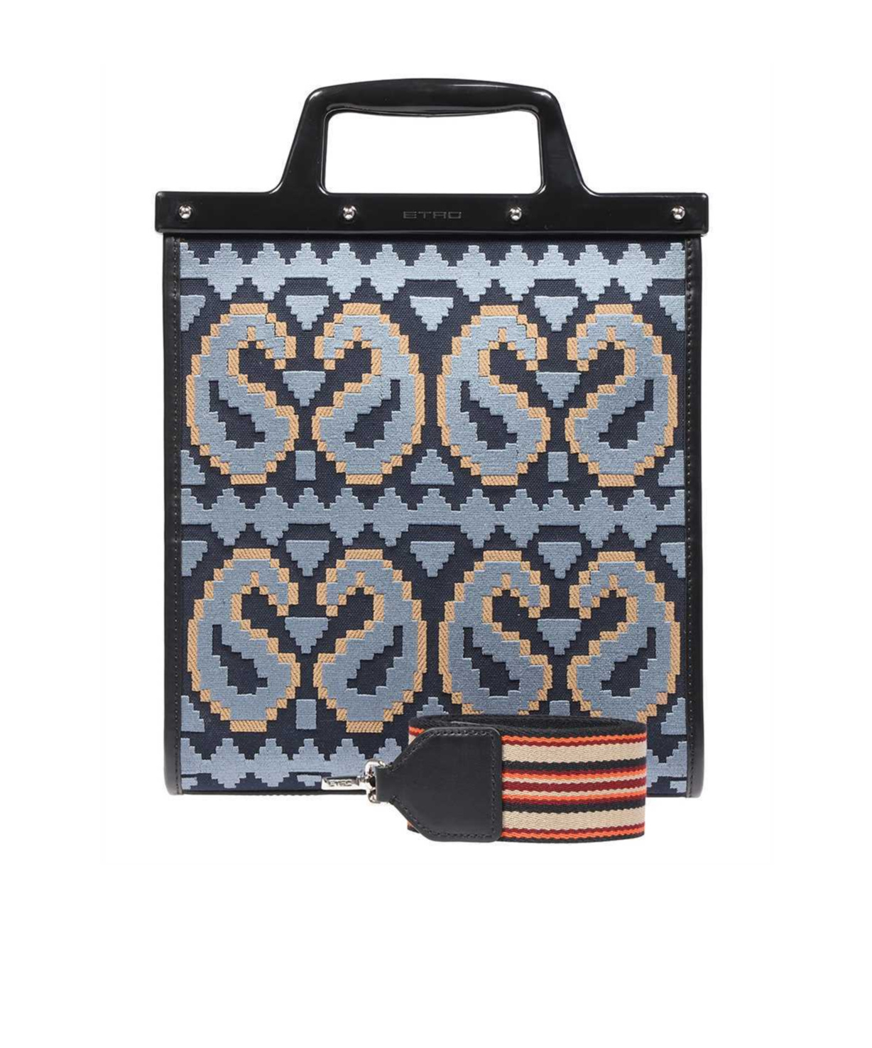 Etro Medium Love Trotter Tote Bag In Black