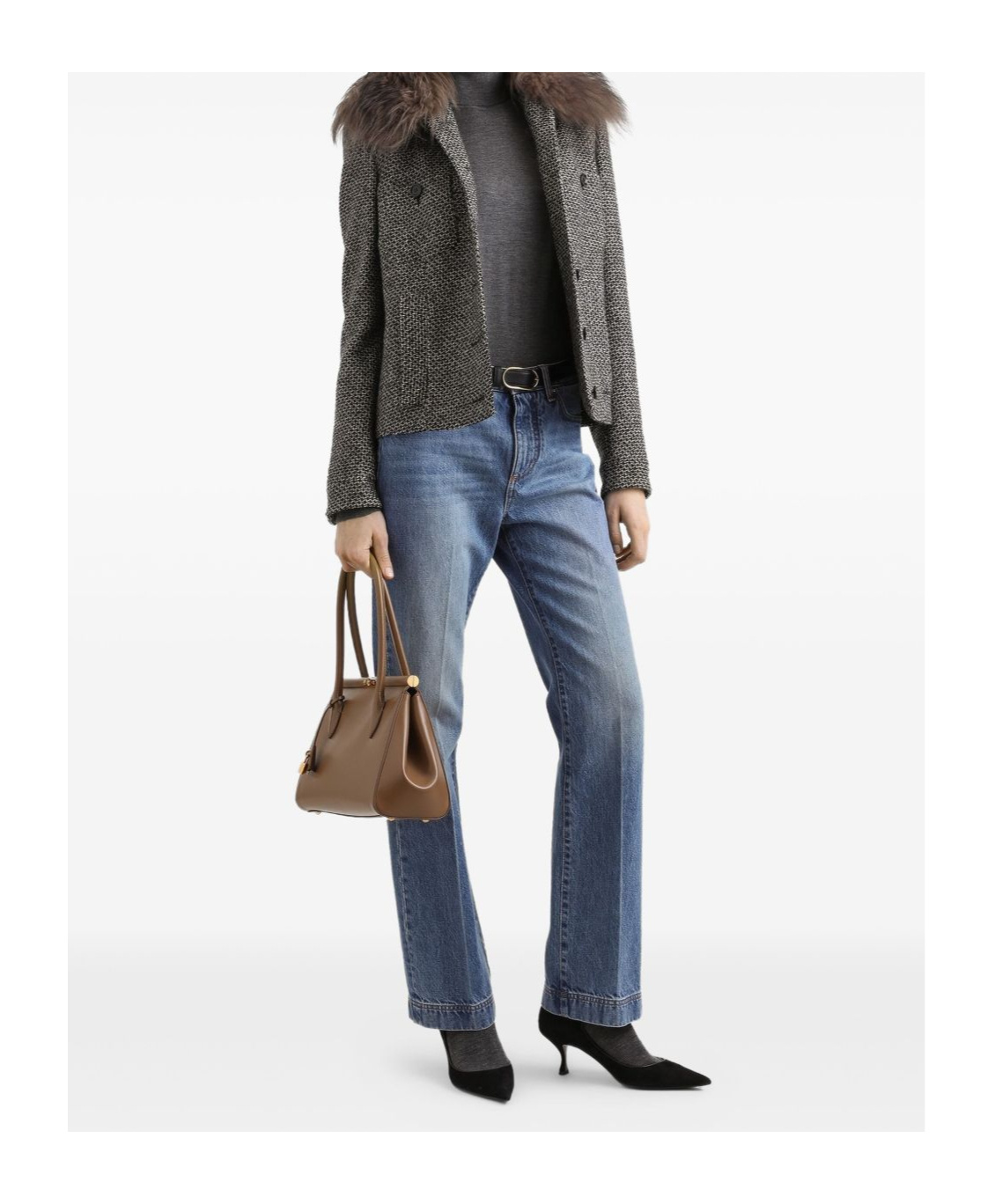 Dolce & Gabbana Blue Cotton Jeans In Blue