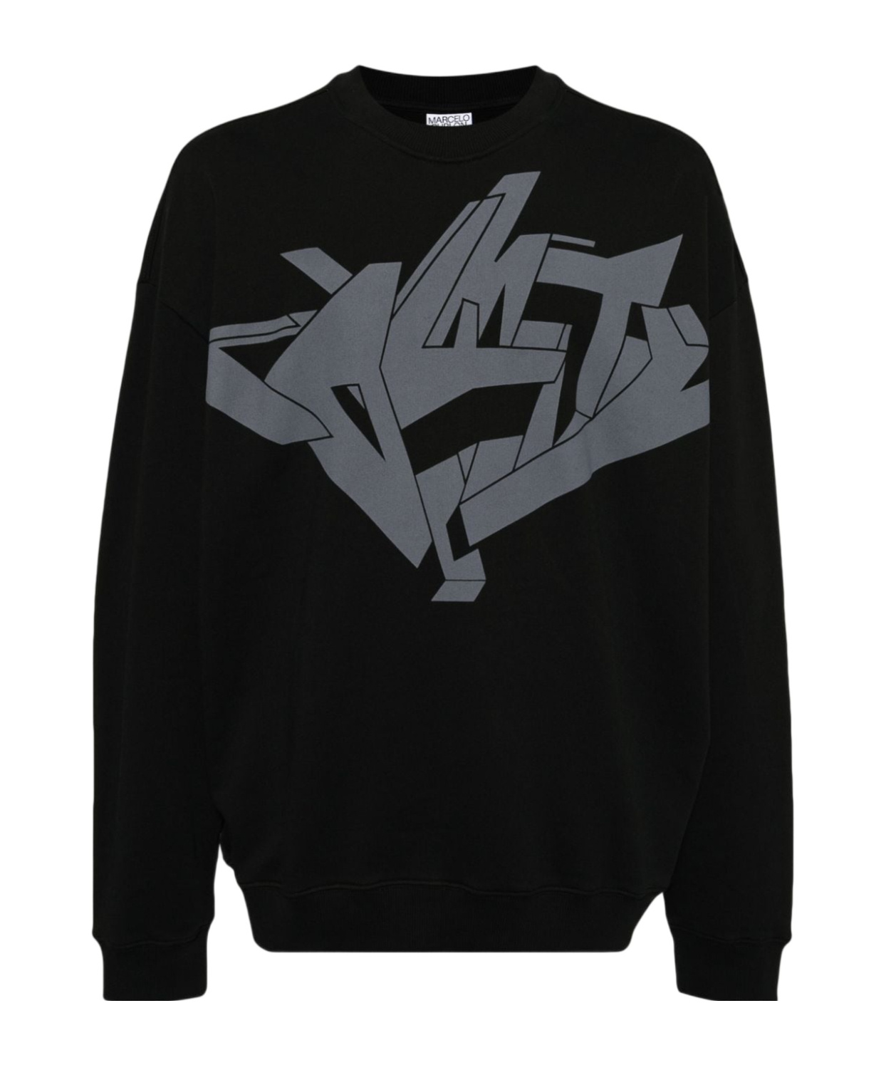 Marcelo Burlon County Of Milan Graphic-printed Sweatshirt In Black