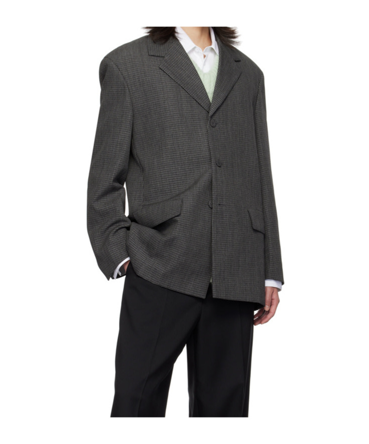 Jil Sander Single-breasted Tailored Blazer In Black