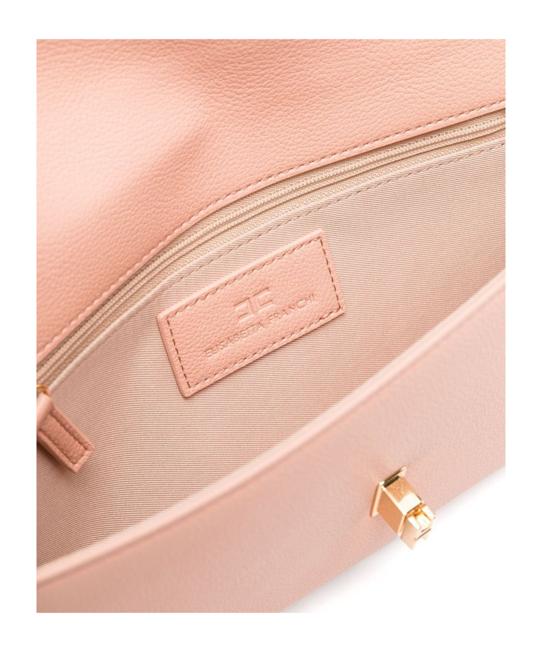 Shop Elisabetta Franchi Logo-plaque Crossbody Bag In Pink