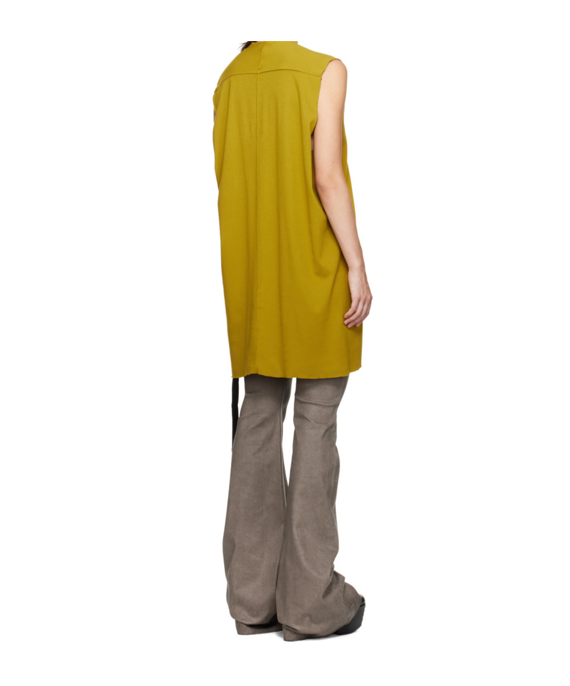 Rick Owens Drkshdw Round-neck Vest In Brown