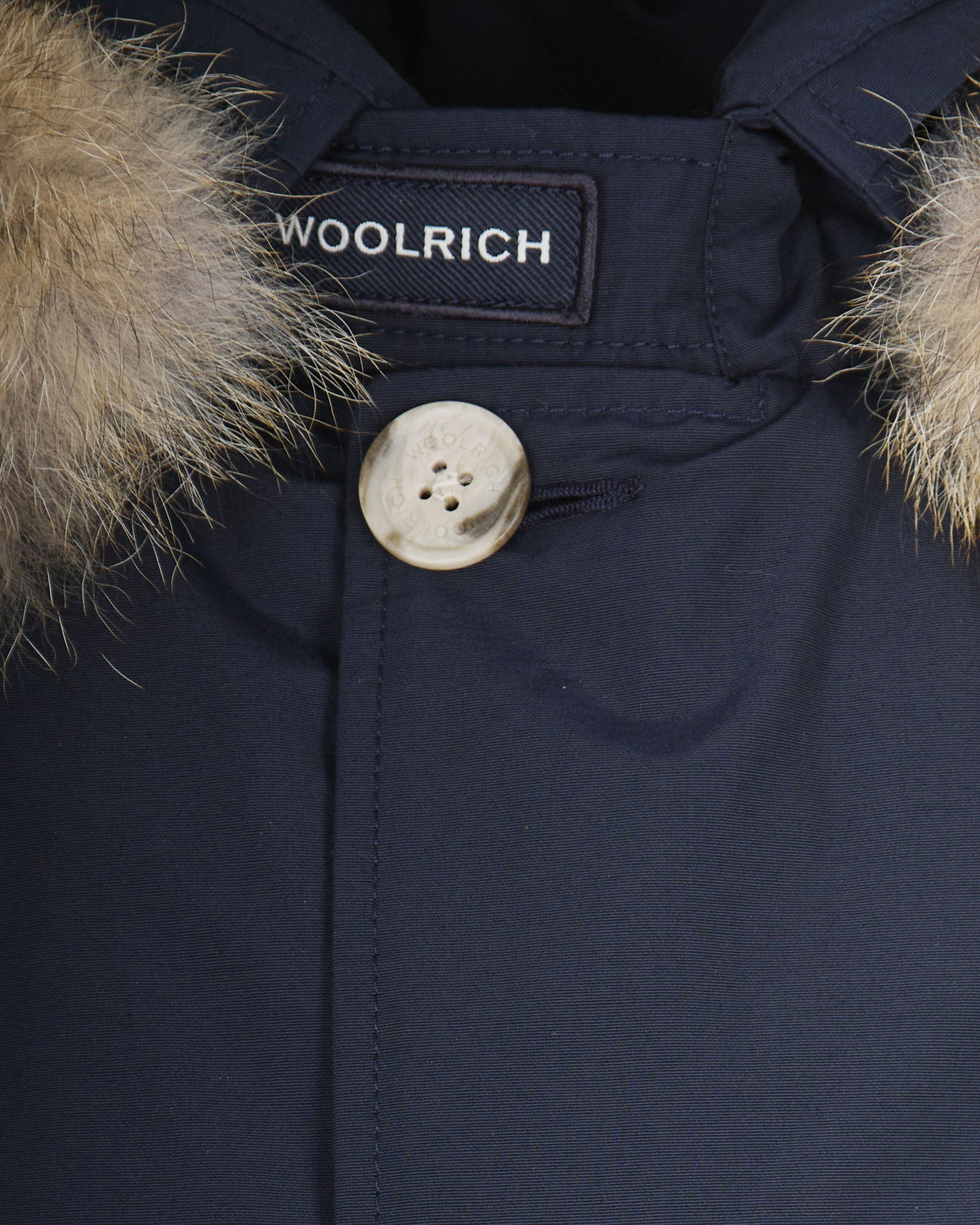 Woolrich Artic Detachable Fur Parka In Blue