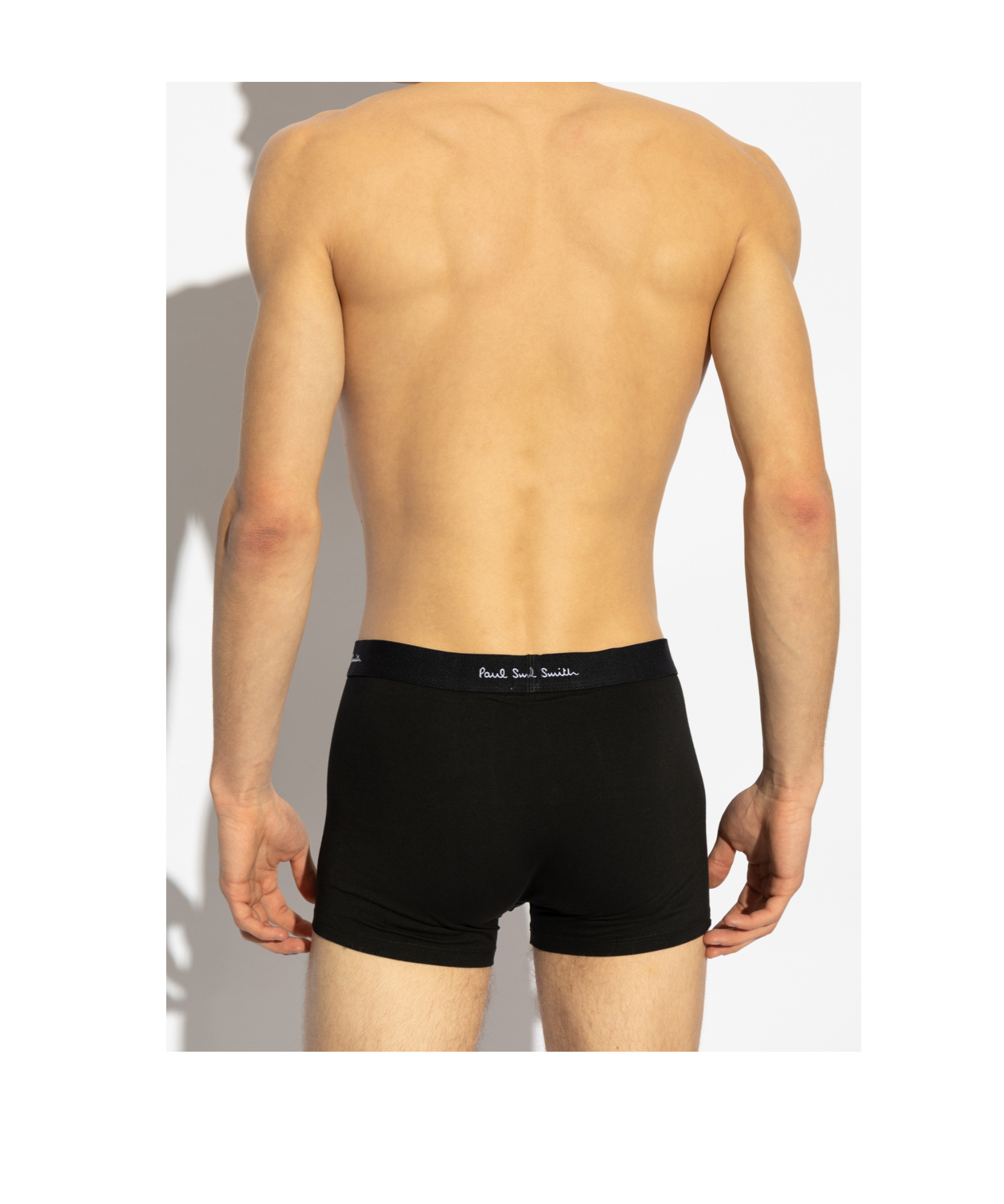 Shop Paul Smith Five Pack Of Cotton Boxers In Black