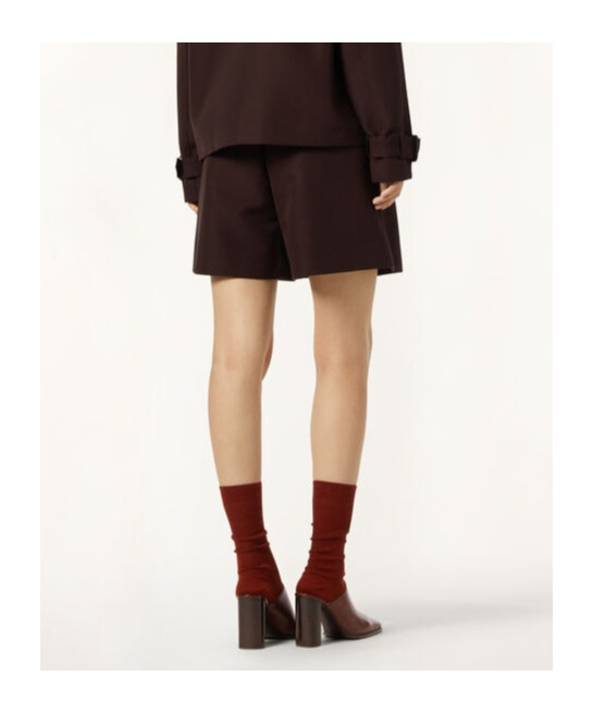 Loro Piana Dorin Pleated Bermuda Silk Shorts