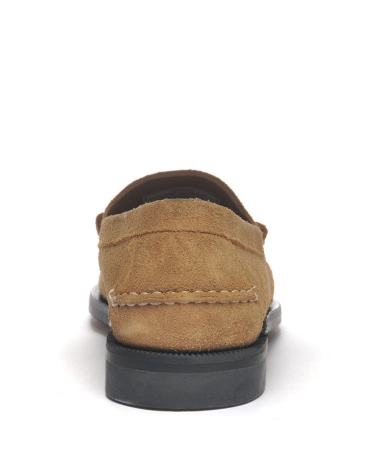 Sebago Mocassini Dan Flesh Out In Pelle Scamosciata Cammello Uomo In Beige Camel