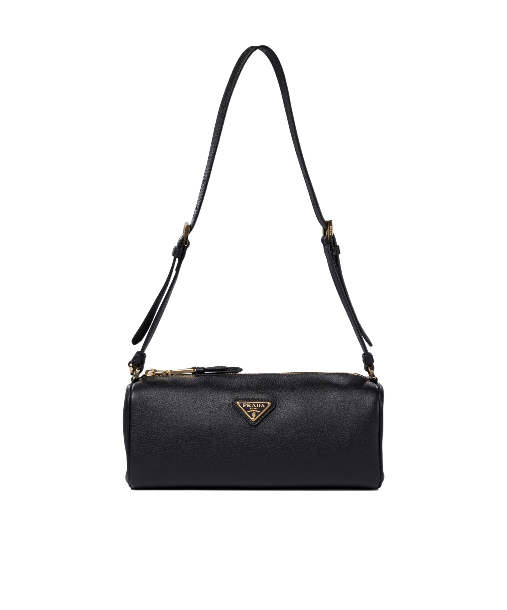 Prada Bowling Shouder Bag In Black