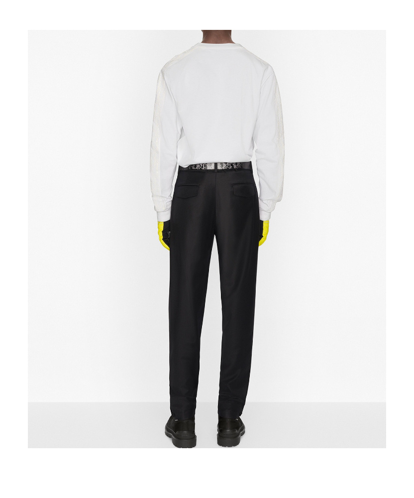 Dior Long-sleeved Round-neck Sweater In White